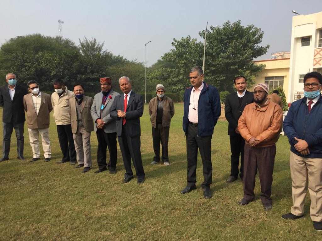 Hon’ble Vice-Chancellor, DUVASU , Mathura addressing Officers and Employees of University on the Occasion of NEW YEAR 2021