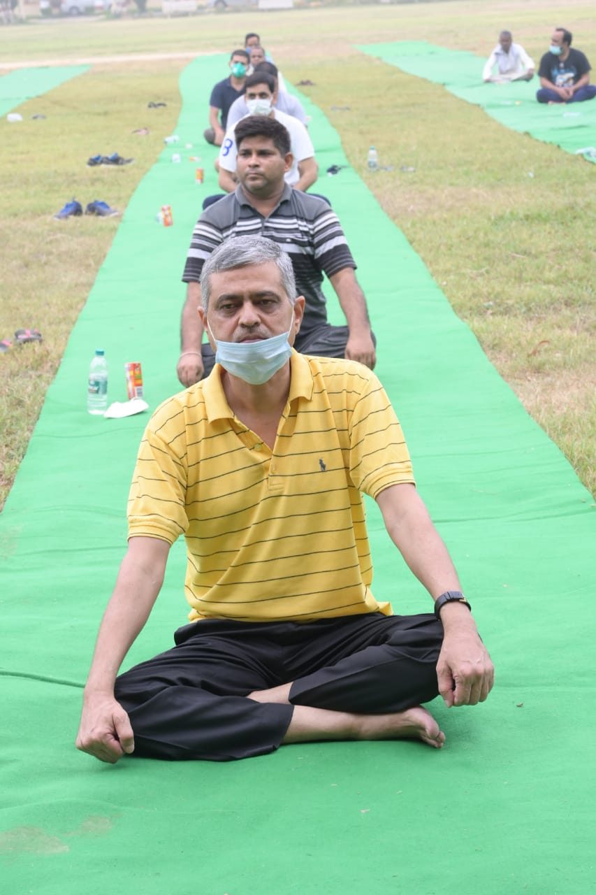 International Yoga Day 21 june 2021 in DUVASU Mathura