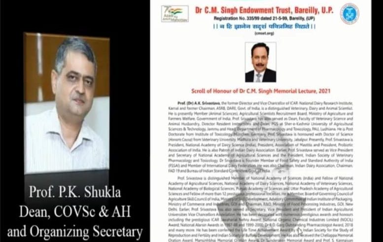 Glimpses of Dr C.M.Singh Birth Centenary Year Celebrations and International Webinar