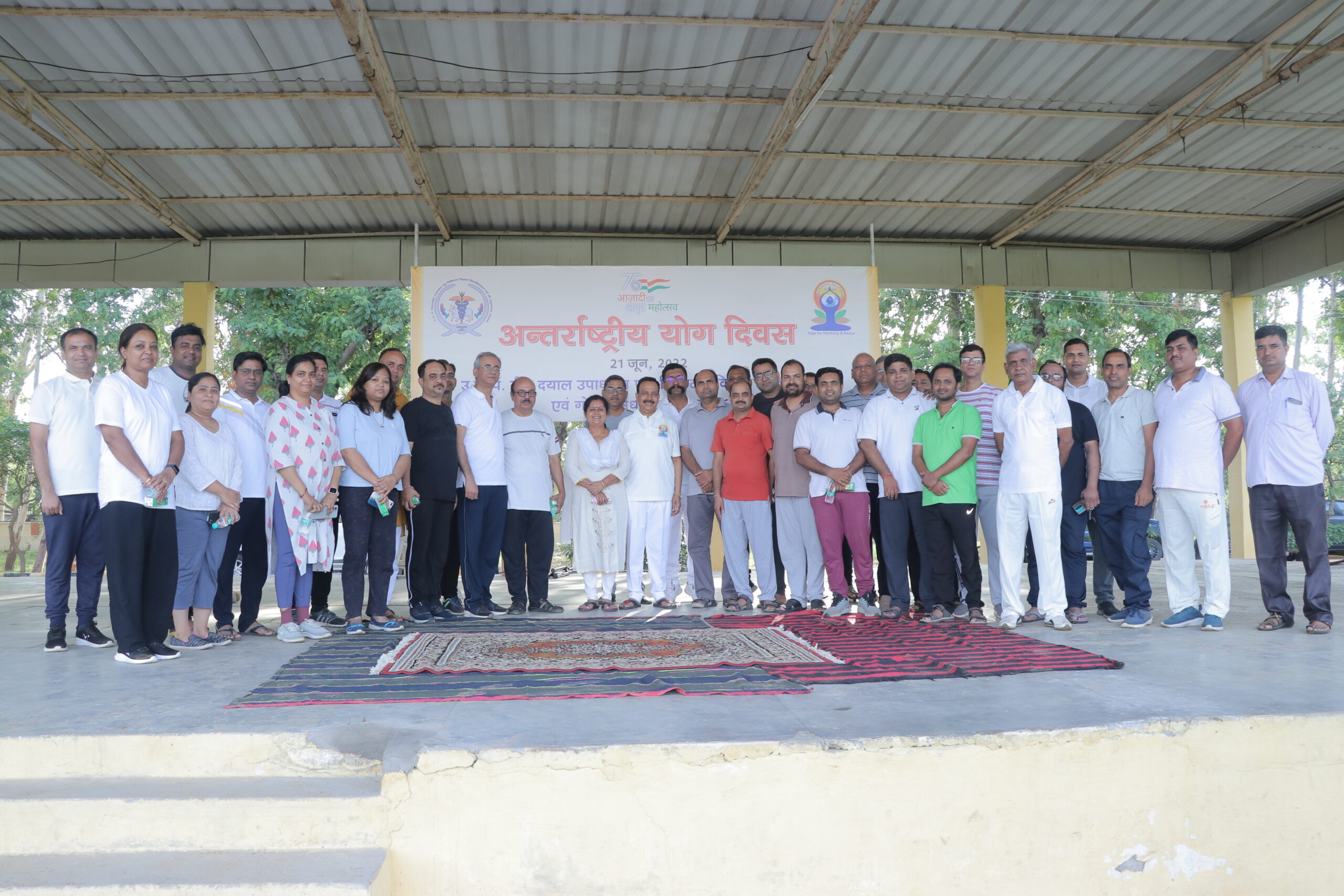 Celebration of 8th International Yoga Day at DUVASU, Mathura