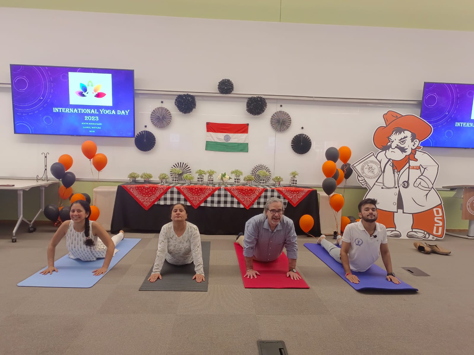 Yoga week celebration By DUVASU in Mathura and Abroad