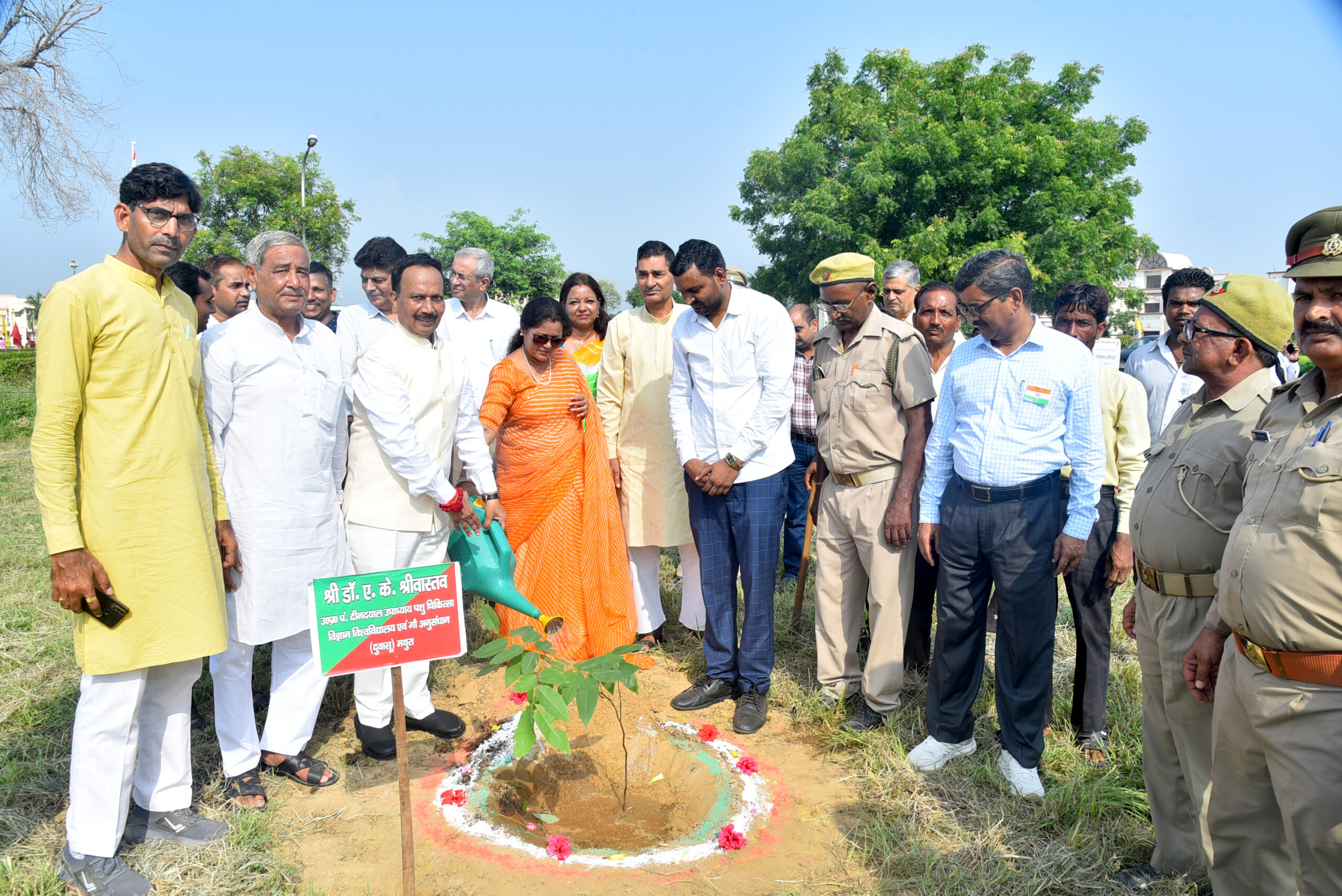 Independence day celebration at DUVASU, Mathura