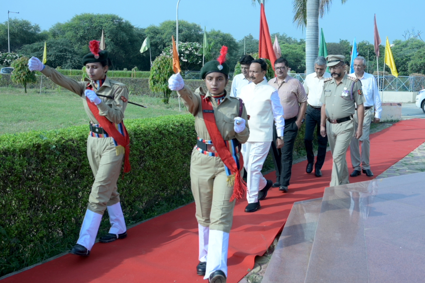 Independence day celebration at DUVASU, Mathura